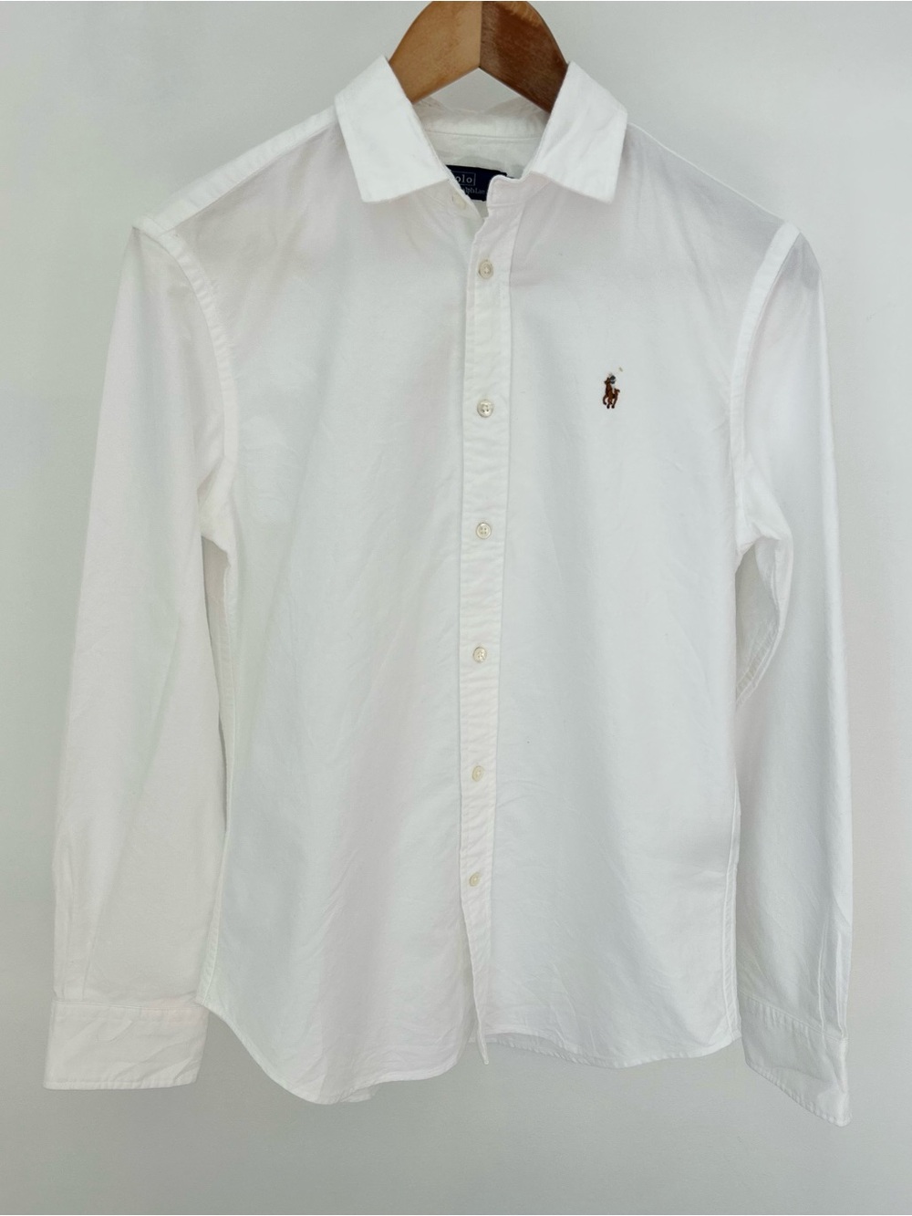 Polo Ralph Lauren White Cotton Button Down Shirt Small